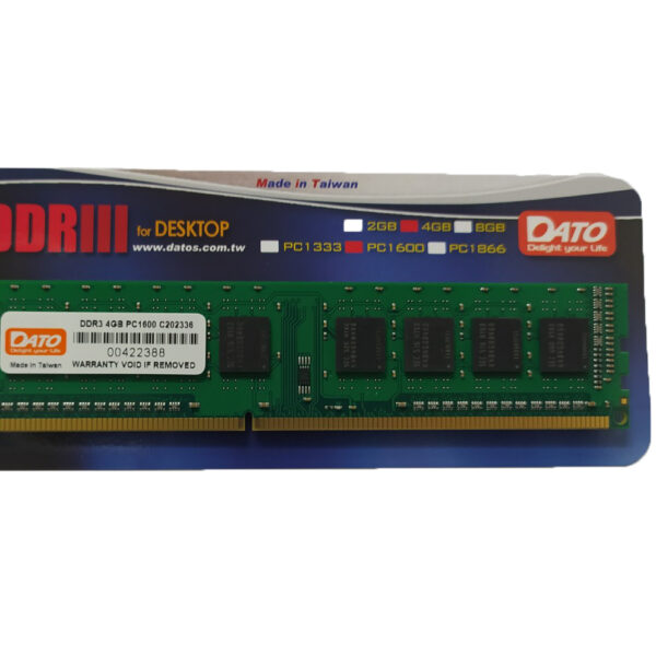 Ram Dato 4Gb DDR3 Buss 1600